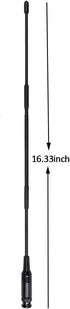 HYS 27Mhz 13-Inch BNC-Male Antenna for CB Handheld/Portable Radio with BNC Connector Compatible with Cobra Midland