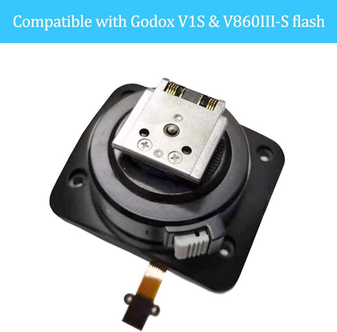 Godox V1S V860III-S Hot Shoe Replacement Mount Foot, Speedlite Flash Repair Parts for V1 & V860III Sony Flash Hot Shoe Replacement (Upgrade Metal Version)