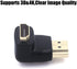 VCE HDMI 90 Degree Adapter 2-Pack, Right Angle Male to Female L-Shape Connector with 4K@60Hz for TV Stick, HDTV, PC