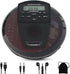 Rechargeable CD Player Portable with Bluetooth - Compact Anti-Skip Walkman CD Player with Earphone and LCD Display