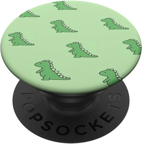 Cute Green Dinosaur T Rex Baby Dino PopSockets Standard PopGrip for Girls Women
