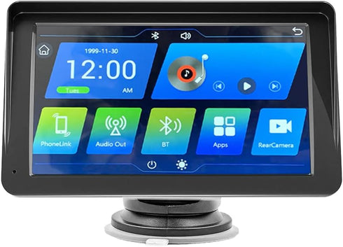 EVCONN 7'' Wireless CarPlay CarPlay Screen for Car, Apple CarPlay & Android Auto,