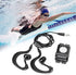 Dilwe IPX8 MP3 4GB MP3 8-10 MP3/Lossless Swimming, Player, Portable Players with Headphone, Hours Format Music Player
