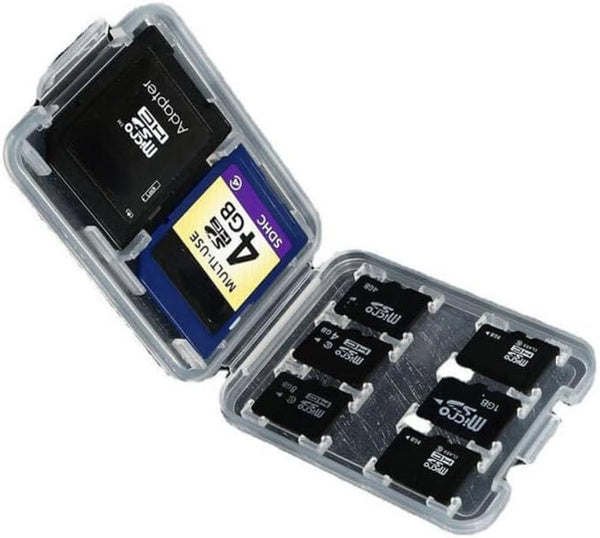 anso 8 Slot Micro SD TF Memory Card Case Holder Waterproof Hard Protector