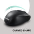 Perixx PERIMICE-722B Wireless Optical Mouse, Portable Design with Silent Clicks and Cable Straps, Black
