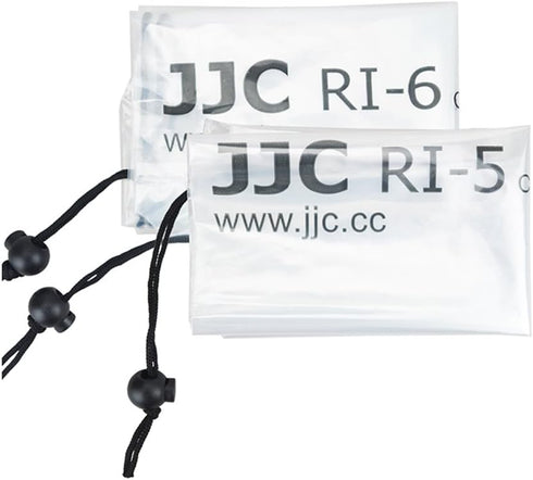 JJC 2 Types DSLR Camera Rain Cover Coat Sleeve Protector for Canon, Nikon, Fujifilm, Sony, Olympus, Panasonic (2 Pack)