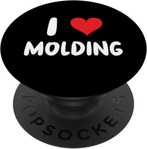 I Love Molding - Heart Architecture PopSockets Standard PopGrip for Home Renovation
