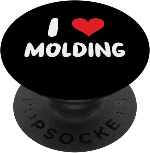 I Love Molding - Heart Architecture PopSockets Standard PopGrip for Home Renovation