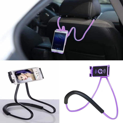 Chapter Seven Universal Smart Mobile Phone Stand | Hanging on Neck Cell Phone Mount Holder, Flexible Lazy Bracket
