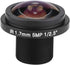 M12 Wide Angle Lens 3×3×3 5Mp Fisheye Security Camera Lens, 1.7Mm Length 185 CCTV Lens for Fisheye Security Cam