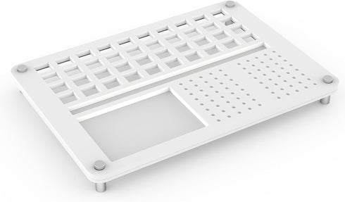 YIMAGUJRX 40 Acrylic Lube Station for Custom Mechanical Keyboard Switches (White)