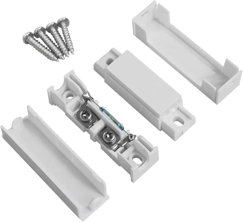 WESUA 5 Pack NC Magnetic Switch Contacts Door Sensor for Home Alarm Security System