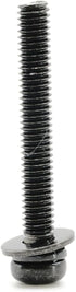 Replacement Screws 1 Set of Metric Screws (Model RS-198299) Pan Head - Philips Drive - Black Plated (Pack of 6)