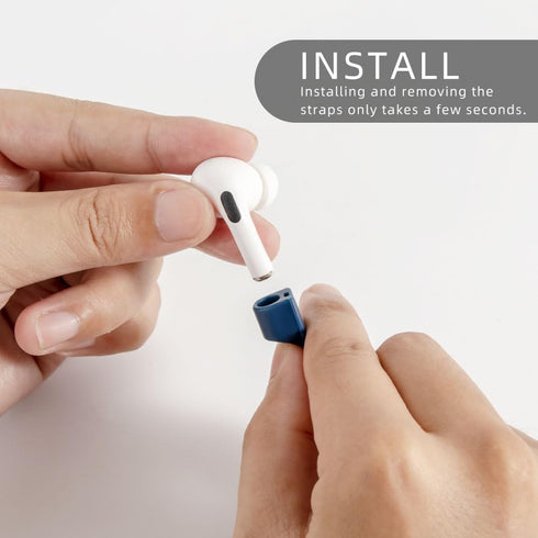 Ultra Strong Magnetic Anti-Lost Straps for AirPods - 4 Pack Soft Silicone Lanyard for AirPods 1/2/Pro/2nd/3rd