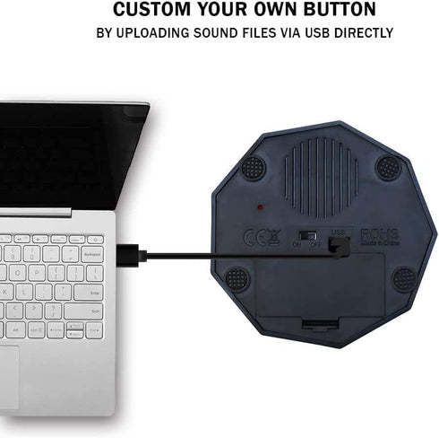 U-Likee 8MB 100+ USB Recordable Buttons - Memory - Make Your Own Button by Uploading Audio Files - Support Recordings