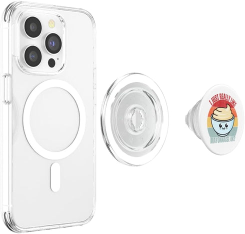 Funny Mayo Lover Mayonnaise Lover Gifts I Just Really Like Mayonnaise I Love Mayonnaise Kawaii Mayo PopSockets MagSafe