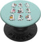PopSockets Standard PopGrip Ghost Reading Books Retro Groovy Spooky Reader
