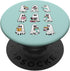 PopSockets Standard PopGrip Ghost Reading Books Retro Groovy Spooky Reader