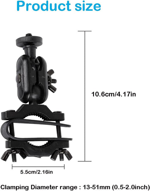 PellKing Dash GoPro Mount Rear View Mirror Holder Suction Cup Kit for Insta360 X4/X3, One R, Rs, GoPro 11/10/9/8/7/6/5