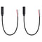 Fancasee 2 Pack Replacement 3.5mm Female Jack to Bare Wire Open End TRS 3 Pole Stereo Audio Cable