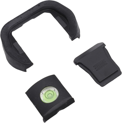 R5 R6, Pomya Camera Eyecup Viewfinder & Hot Shoe Cover Cap with Bubble Spirit Level Kit - Compatible with Soft Silicone