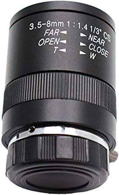 Dahszhi 3.5-8.0mm F1.4 1/3" 1:1.4 CCTV Lens CS Mount Manual Focus Zoom Focal IR for Security IP Camera