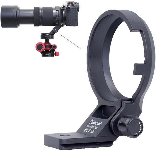 iShoot Tripod Mount Ring Socket for Panasonic Lumix S 70-300 f/4.5-5.6 Macro OIS, Metal Lens Support