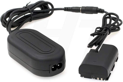 LP-E6 Dummy Battery AC Power Adapter Kit for Canon EOS 5DS, 5D Mark II, 5D mkIII, 6D, 70D, 80D, BMMCC