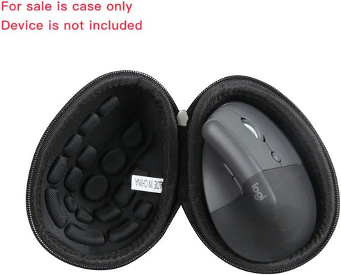 Hermitshell Hard Travel Case for Logitech Lift Vertical Ergonomic Mouse (Black, Case for Right-Handed Mouse)