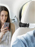 Headrest Car Fast Charger - Retractable Multi Port for USB-C, Android, Apple, 3 in 1 Headrest 3 Feet Cable Charger for