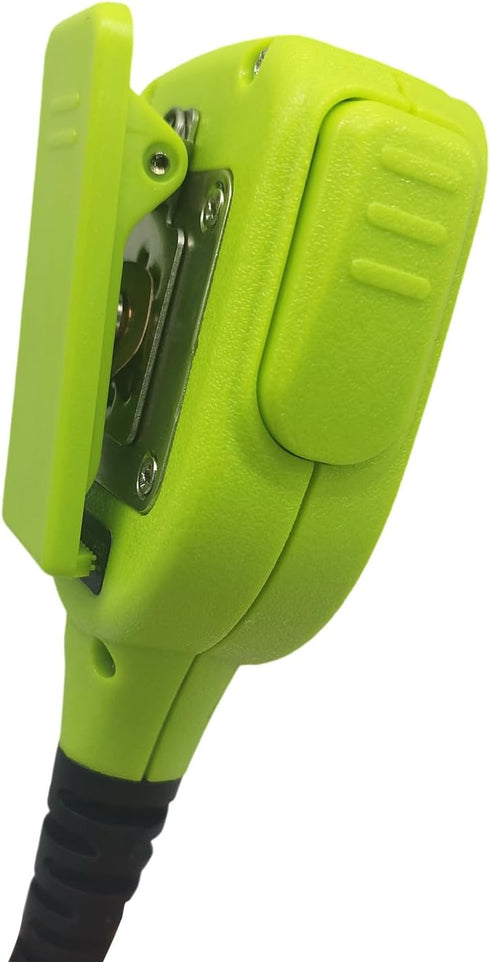 Waterproof Shoulder Mic with 3.5mm Earpiece - Walkie Talkie Lapel Microphone for Motorola Retevis Radio - Green