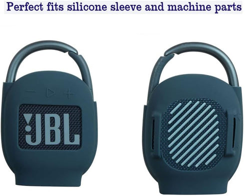 Hermitshell Silicone Carrying Case for JBL Clip 4, Portable Mini Bluetooth Speaker, Blue 2