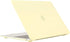 Se7enline Hard Shell Case Cover for MacBook Air 13 Inch 2018-2024 with Keyboard Cover, Mellow Yellow