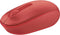 Microsoft Wireless Mobile Mouse 1850 - Flame Red. Comfortable Right/Left Hand Use, Wireless