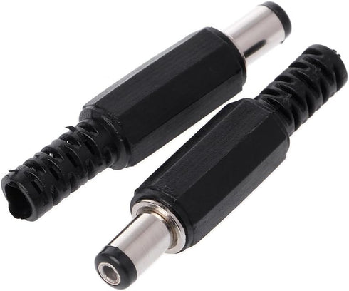 Hisocute 5 5.5mm 2.1mm Connector+5 Pcs X Male for Power Plug Pcs Screw Lock Female Banana Cable Connector Plug Screw