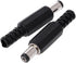 Hisocute 5 5.5mm 2.1mm Connector+5 Pcs X Male for Power Plug Pcs Screw Lock Female Banana Cable Connector Plug Screw