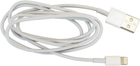 VisionTek 1 Meter Lightning to USB Cable - White, Model 900704, 3 Feet Long for Fast Charging and Data Transfer.