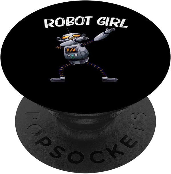 Funny Robot PopSockets Swappable PopGrip for Girls and Kids in Robotics Technology