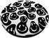 Groovy Melting Happy Face Retro Aesthetic Black Y2K White PopSockets Standard PopGrip