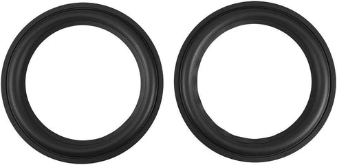 Socobeta 2pcs 8 inches Speaker Rubber Perforated Subwoofer Surround Rings Replacement Parts for