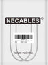NECABLES 2 Pack 8 Inch Short Telephone Cord, Wall Phone Cable for Landline RJ11 Male to Male