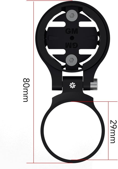 Adjustable Bike Stem Top Cap Mount - Out Front Combo Computer Mount for Wahoo Elemnt, Garmin Edge, Bryton Rider