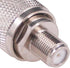 2pcs N Type Male to F Type Female Coax Adapter RF Coaxial Connector for Antenna Router Booster Systems (F112-2)
