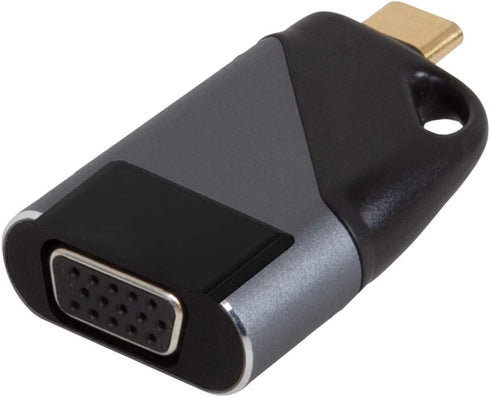 USB-C to VGA Adapter, USB Type C to VGA Travel Adapter, Compatible with MacBook Pro 2020, iPad Pro 2020, Black