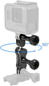 Aluminum Alloy 360 Degree Rotation Ball Joint Mount Adapter, Swivel Arm Mount Pivot Extension for Gopro Hero 13 Black,