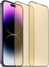 2 PCS Anti-Blue Tempered Glass Mirror Screen Protector for iPhone 14 Pro Max, 6.7 inch 9H Hardness Anti-scratch