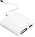 Lightning to USB Camera Adapter for iPhone, USB 3.0 Female OTG Cable for iPad to Connect Card Reader, USB Flash Drive