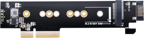 SilverStone Technology ECM28 1U Low Profile PCIe x4 to M.2 NVMe & M.2 SATA Adapter Card, SST-ECM28