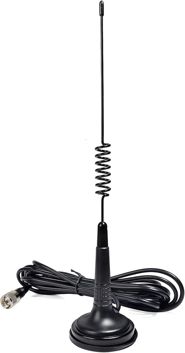 YNIBST 27MHz Magnetic Mount CB Antenna W/PL259 Connector,for Cobra Midland Uniden Radioddity President