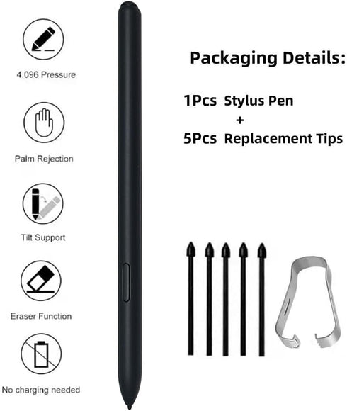 Bimahoo 2,Stylus 4096 5 EMR Stylus Compatible with Remarkable Pen with Eraser, Pressure Levels, Palm Rejection, Tilt